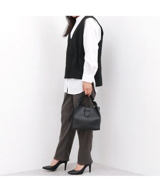 UNBILLION カシュカシュ cachecache / ベルトフラップメッシュハンドル2wayトート ブラック