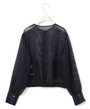 ICB 【洗える】Ta/Peメッシュ ブルゾン ネイビー系