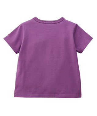 MIKI HOUSE HOT BISCUITS 【70-120cm】【Everyday Series】ワンポイント 半袖Tシャツ パープル