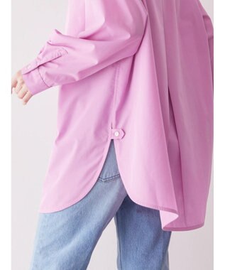 AMERICAN HOLIC イージーケアバンドカラーシャツチュニック Pink