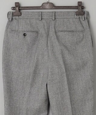 GOTAIRIKU 【AIRY MOVE / セットアップ対応】ウールシルクネップ セットアップパンツ ライトグレー系8