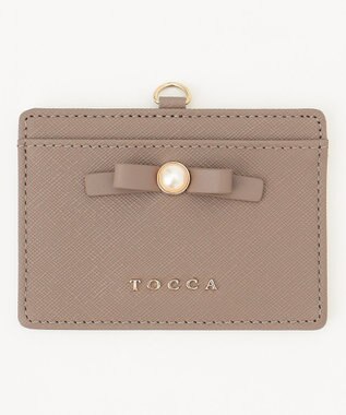 TOCCA PEARL KNOT IDHOLDER IDホルダー ベージュ系