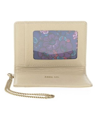 ANNA SUI セルパン 二面パスケース ゴールド