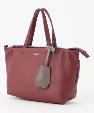 Y'SACCS イザック　イタリアンシープマルチウェイトートバッグ ワイン