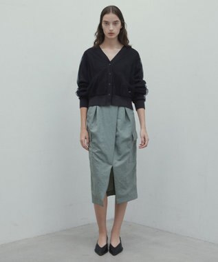 BEIGE， 【洗える】ACANTHUS / カーゴディティールコクーンタックスカート Light Khaki