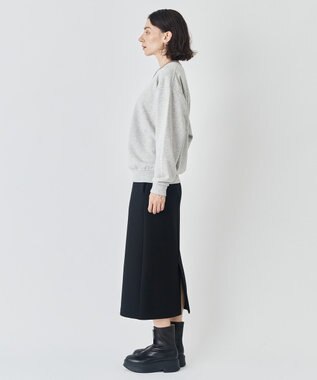 UNFILO MENS 【男女兼用】グラフィックプリント スウェットTEE [24年秋冬商品] グレー(バックプリント)