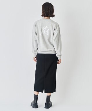 UNFILO MENS 【男女兼用】グラフィックプリント スウェットTEE [24年秋冬商品] グレー(バックプリント)