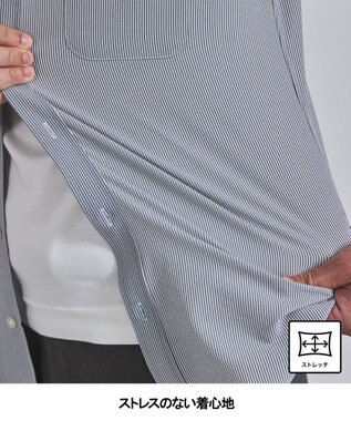 GOTAIRIKU とにかく涼しい/酷暑対応【吸水速乾】クールマックスサッカーシャツ（25/26年モデル） グレー×白