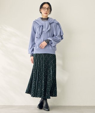 ANY スウェットライクニット ライトブルー