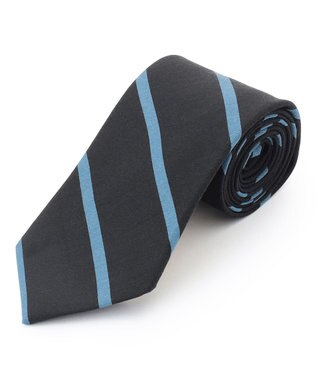 J.PRESS MEN ハンドプリントポプリンレジメンタル ネクタイ