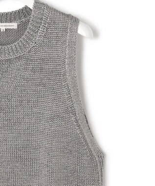 23区 S 【洗える】ブライトリリーヤーン ニット ベスト グレー系