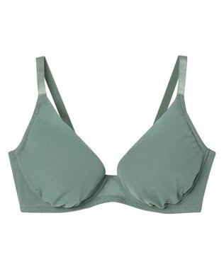 une nana cool 小さく見せるブラ　ミニマイザーブラ　シンプル オリーブ系