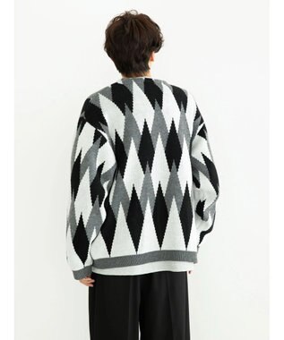 CRAFT STANDARD BOUTIQUE 【男女兼用】アーガイル柄カーディガン2 Black