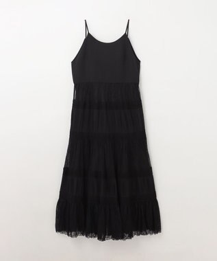 GRACE CONTINENTAL レースコンビキャミソールワンピース ブラック