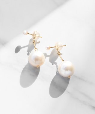 TOCCA 【WEB限定】RHYTHM OF PEARL PIERCED EARRINGS K10 淡水パールピアス