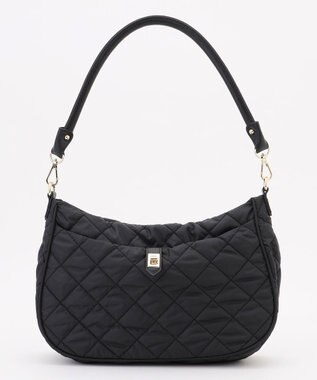 J.PRESS LADIES 【2way】ボンディングキルト ショルダー バッグ ブラック系