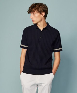  【キングサイズ・清涼感/ストレッチ/洗える】クールスキン ニット ポロ