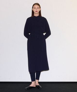 JOSEPH 【洗える】サテンジョーゼット　ドレス Navy