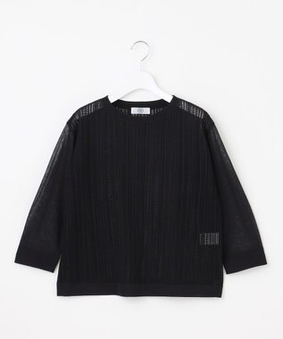 J.PRESS LADIES L 【WEB限定カラーあり・洗える】Vis/Peスパーク シアー ニット ネイビー系