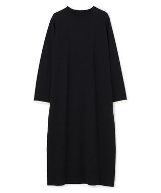 UNFILO フリルトリミング ニットワンピース