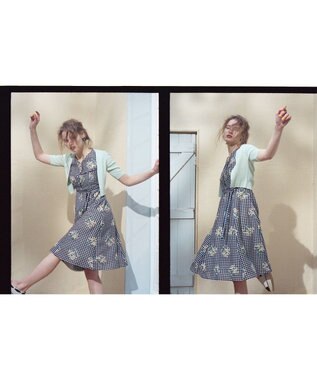 TOCCA 【洗える】MUGET ドレス ネイビー系7