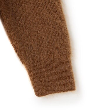 23区 リッチモヘア Vネック カーディガン キャメル系