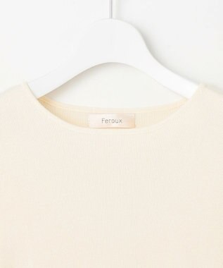 Feroux ブーケスリーブ ニットプルオーバー アイボリー系