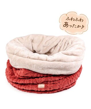 PET PARADISE ペットパラダイス 遠赤外線 筒型 寝袋 《アランボア柄》 Ｌ レッド