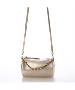 UNBILLION ペルケ perche / カラーチェーン筒形2wayショルダー ゴールド