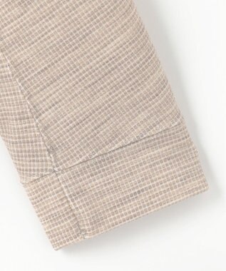 JOSEPH ABBOUD 【ストレッチ/ソフト/洗える/JAPANファブリック】ウールブロックピケ スタンドジップ アウター ベージュ系