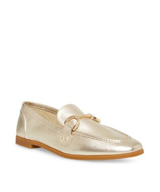 STEVE MADDEN CARRINE ビット―ローファー ゴールド