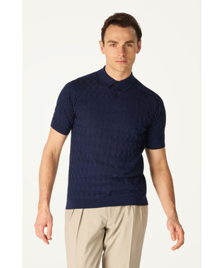 DAKS John Smedley for DAKS ハウスチェックポロシャツ