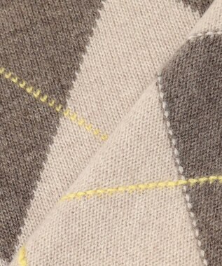 J.PRESS LADIES CASHBIT NEO アーガイル ニット ベージュ系