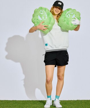 PW CIRCULUS 【WOMEN】ビッグポケットショーツ ゴルフウェア レディース ブラック系