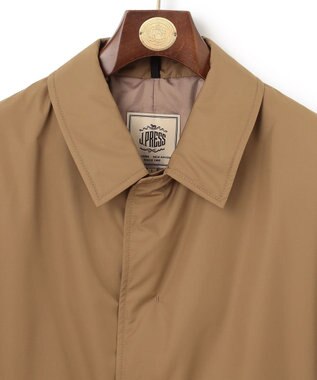 J.PRESS MEN 【ビジネス対応可】ベーシックタフタ ステンカラーダウンコート ベージュ系