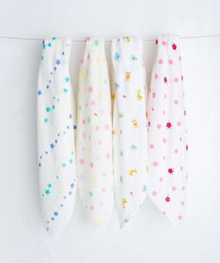 MIKI HOUSE HOT BISCUITS 二重織ガーゼのマルチケット ピンク