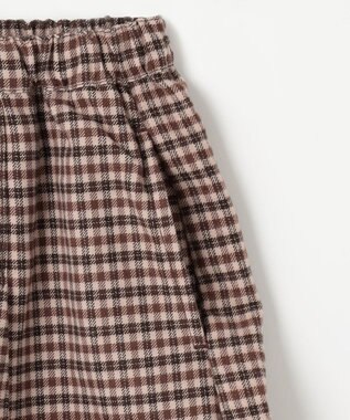 ANY KIDS チェックショートパンツ ブラウン