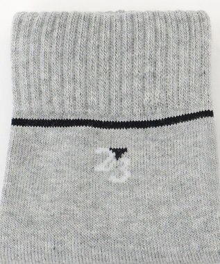 23区GOLF 【MEN】ナンバリング ハーフソックス ライトグレー系