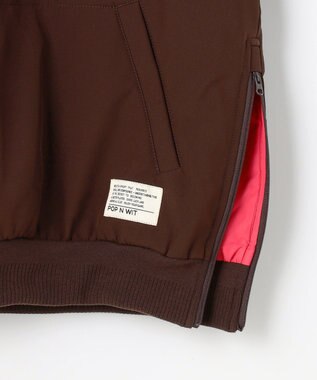 PW CIRCULUS 【3層レイヤー構造ボンディング×中綿キルティング】【WOMEN】中綿プルオーバー  ゴルフウェア レディース ダークブラウン系