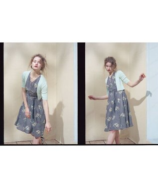 TOCCA 【洗える】MUGET ドレス ネイビー系7