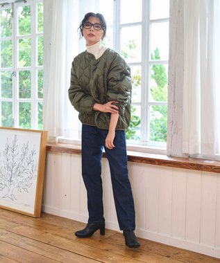 WEGO 【WEB限定/ 2025年秋冬新作】キルティングジャケット カーキ