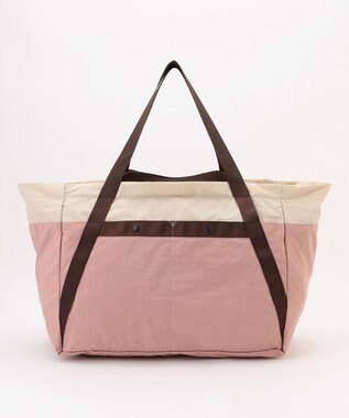 LA BAGAGERIE 【MONICA】ダブルハンドル　パッカブルビッグバッグ ピンク
