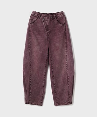 GRACE CONTINENTAL ラップ2wayデニムパンツ ボルドー