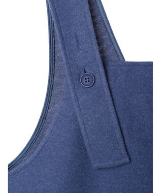 earth music&ecology 前後２ｗａｙ圧縮ニットジャンスカ Blue