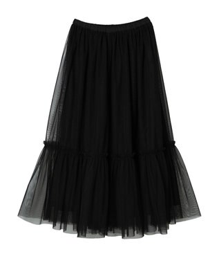 AMERICAN HOLIC ティアードチュールスカート Black