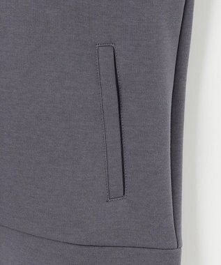 組曲 ダンボールジャージー ジップアップパーカー チャコールグレー系