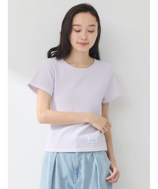 earth music&ecology ワッフルＴｅｅ Lavender