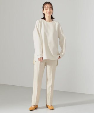 SHARE PARK LADIES 【洗える】TRストレートパンツ アイボリー