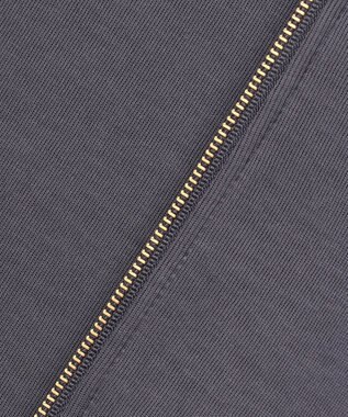 組曲 ダンボールジャージー ジップアップパーカー チャコールグレー系