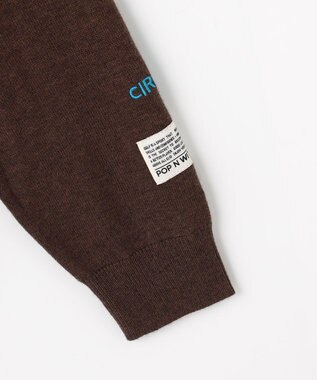 PW CIRCULUS 【MEN】Spark cat クルーネックニット ゴルフ ダークブラウン系